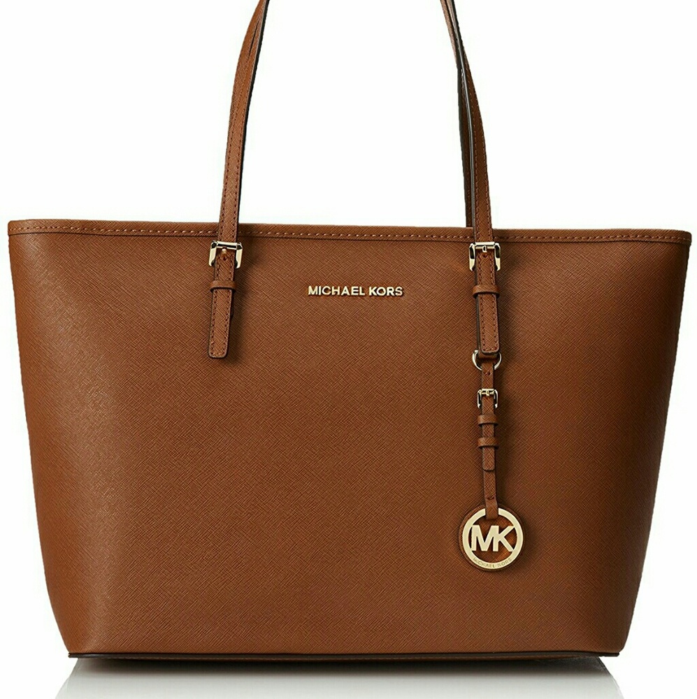 Brown jet set Michael Kors purse